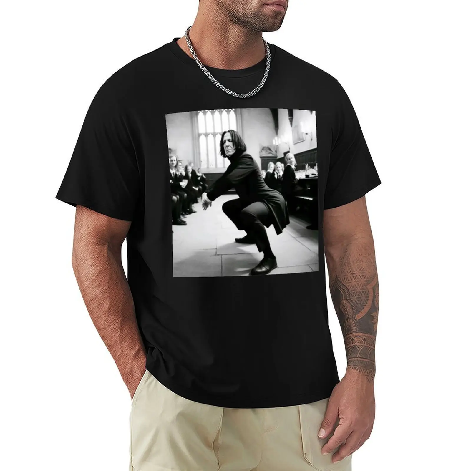 Snape Wizard twerking T-Shirt Lightweight Basic Short Sleeve Shirt