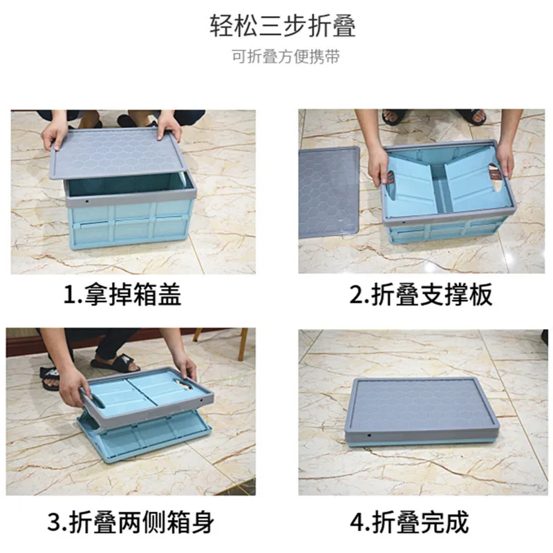 Student bookshelf folding storage box with wheels organizing storage box Classroom dormitory storage car storage box