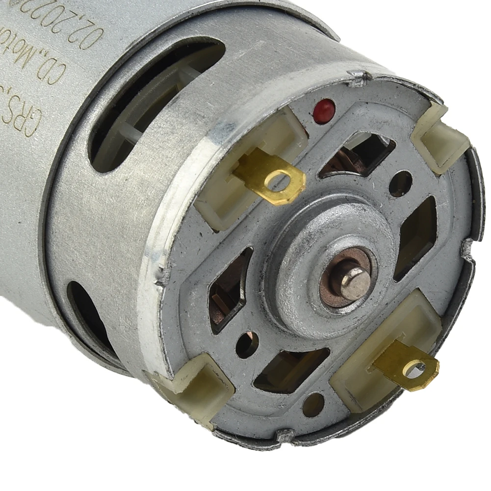 DC Motor Electric Drill High-torque High-speed Drill Driver Double-speed DC Motor Repair Parts Silver GSR12V-15 12V