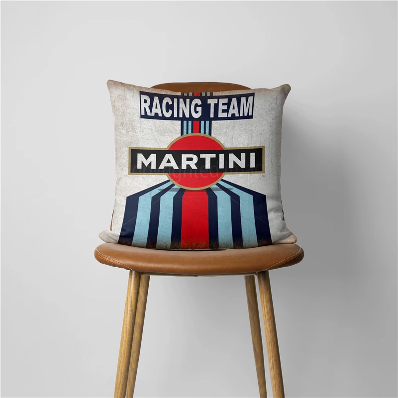 Martini Racing Pillow Case Home Decorative Gift Sofa Car Super soft Cushions 45x45cm Square Pillowcase Chair Pillow Cove 251