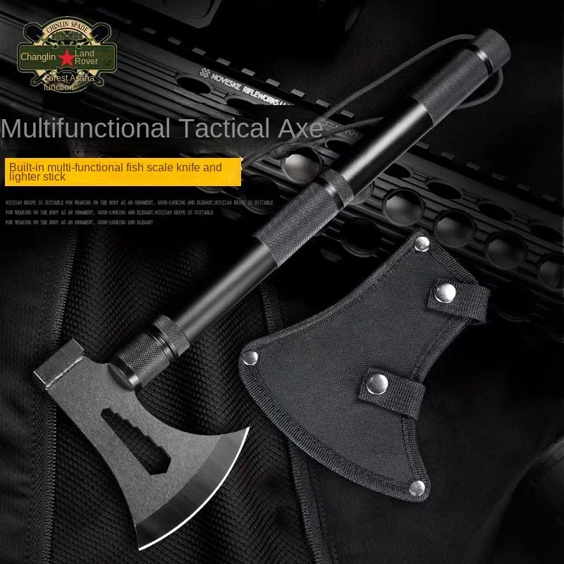 

Outdoor multifunctional woodworking waist axe firewood chopping tactical axe camping survival