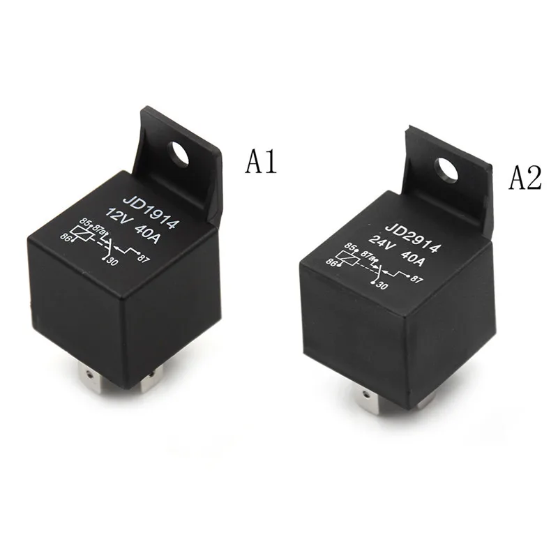 New 5 Pin 40A DC 12V/24V Normally Open Car Automotive Relay for Head Light Horn Fan Auto Electrical Accessories
