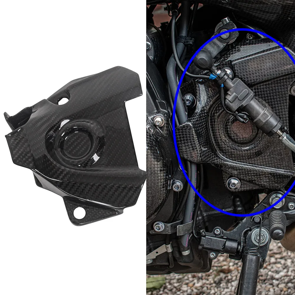 Motorcycle Carbon Fiber Engine Sprocket Cover for YAMAHA MT-09 FZ-09 FJ-09 XSR900 2018 2019