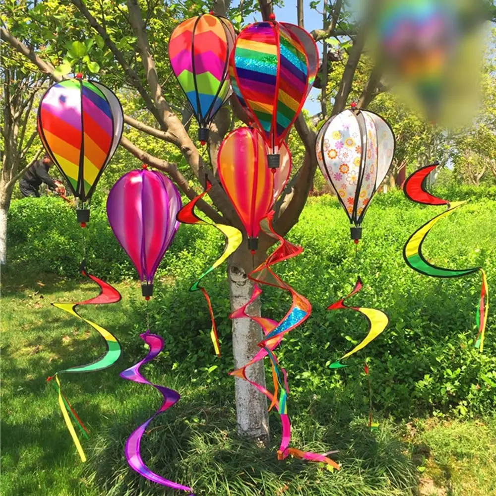 Globo de aire caliente de tamaño gigante, Material plástico, colores del arco iris, decoración de arcoíris, tinte de corbata a rayas, película transparente