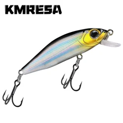 New Mini Floating Minnow Wobbler Fishing Lure 58mm 5g Trout Artificial Plastic Hard Bait 3D Eyes Crankbait Bass Fishing Tackle