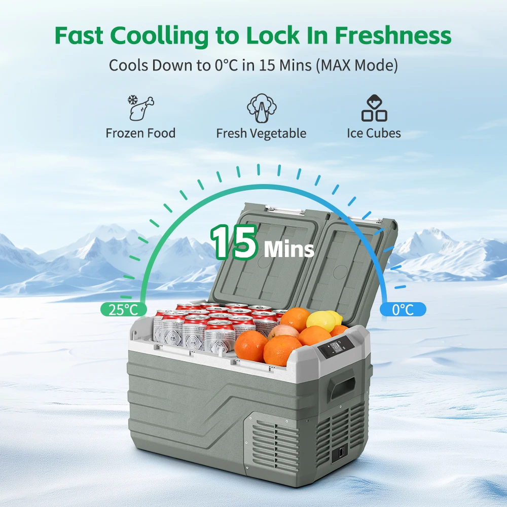 Alpicool NLS 20L 30L 40L Car Refrigerator Dual Zone 12V Portable