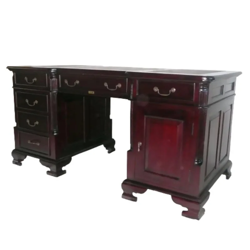 European Style President Desk Classic Partner Desk for Design Vintage Office Furniture and French Style Home Office