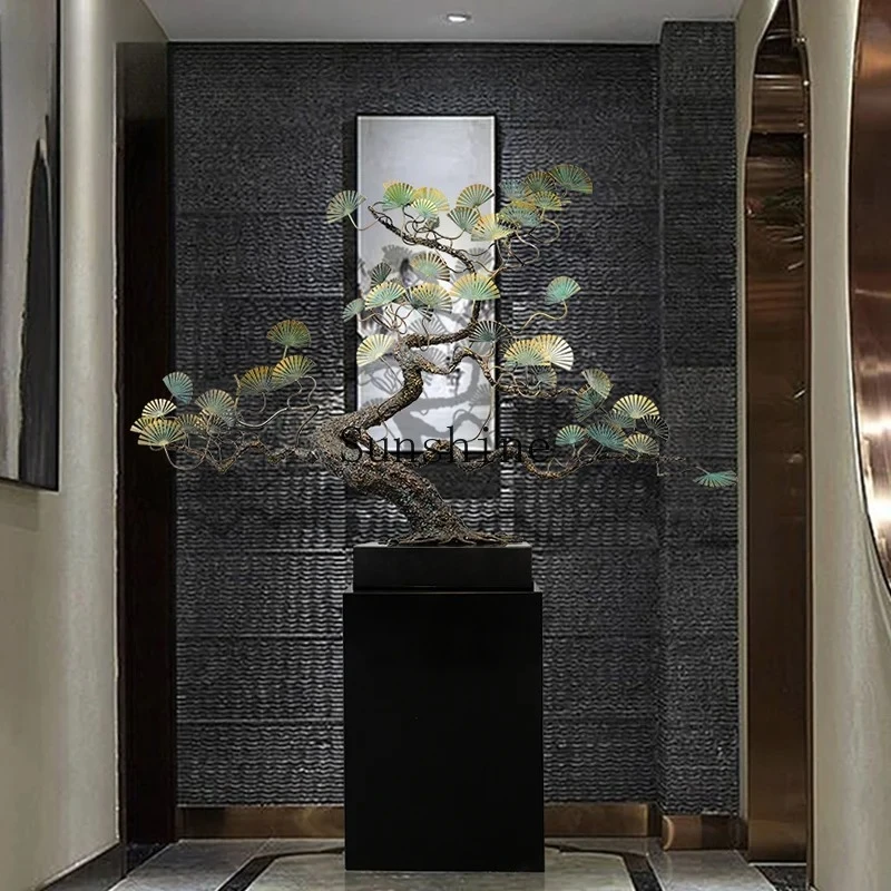 

Hotel lobby welcome pine ornament sales office aisle large floor sculpture