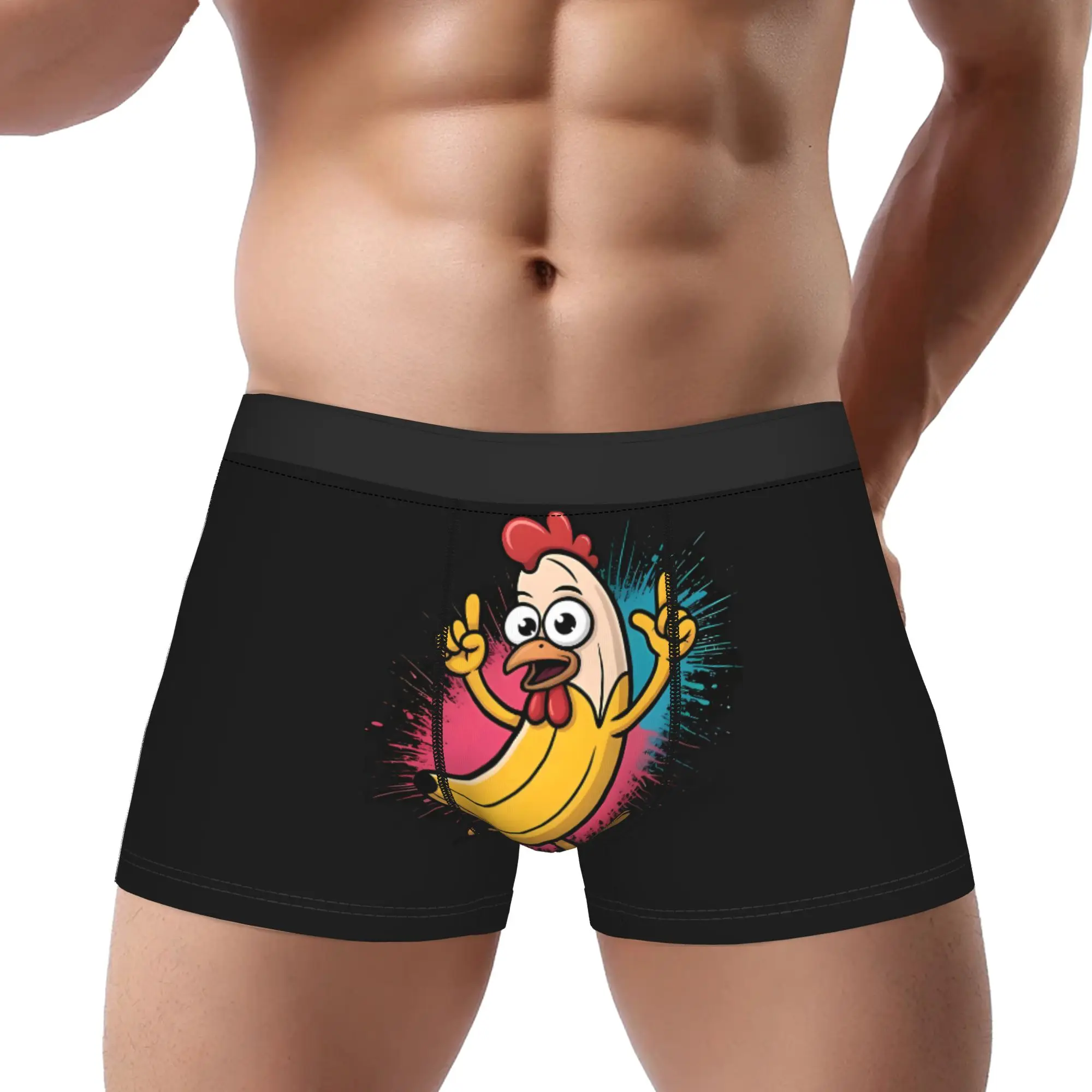

Big Banana Underwear Man Polyester Boxer Briefs Underpants Printed