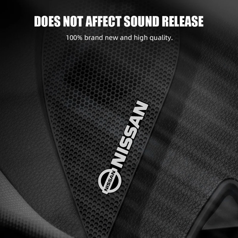 4 قطعة لنيسان X-trail قاشقاي ملاحظة جوك سنترا باترول نافارا مكبر صوت للسيارة شارة ستيريو شعار ملصق stying