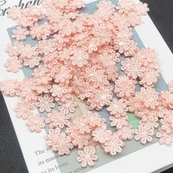 100PCS/Lot Mini Handmade Fabric Flower Appliques Patches For Wedding Decoration Craft Sewing Accessories 1.3cm