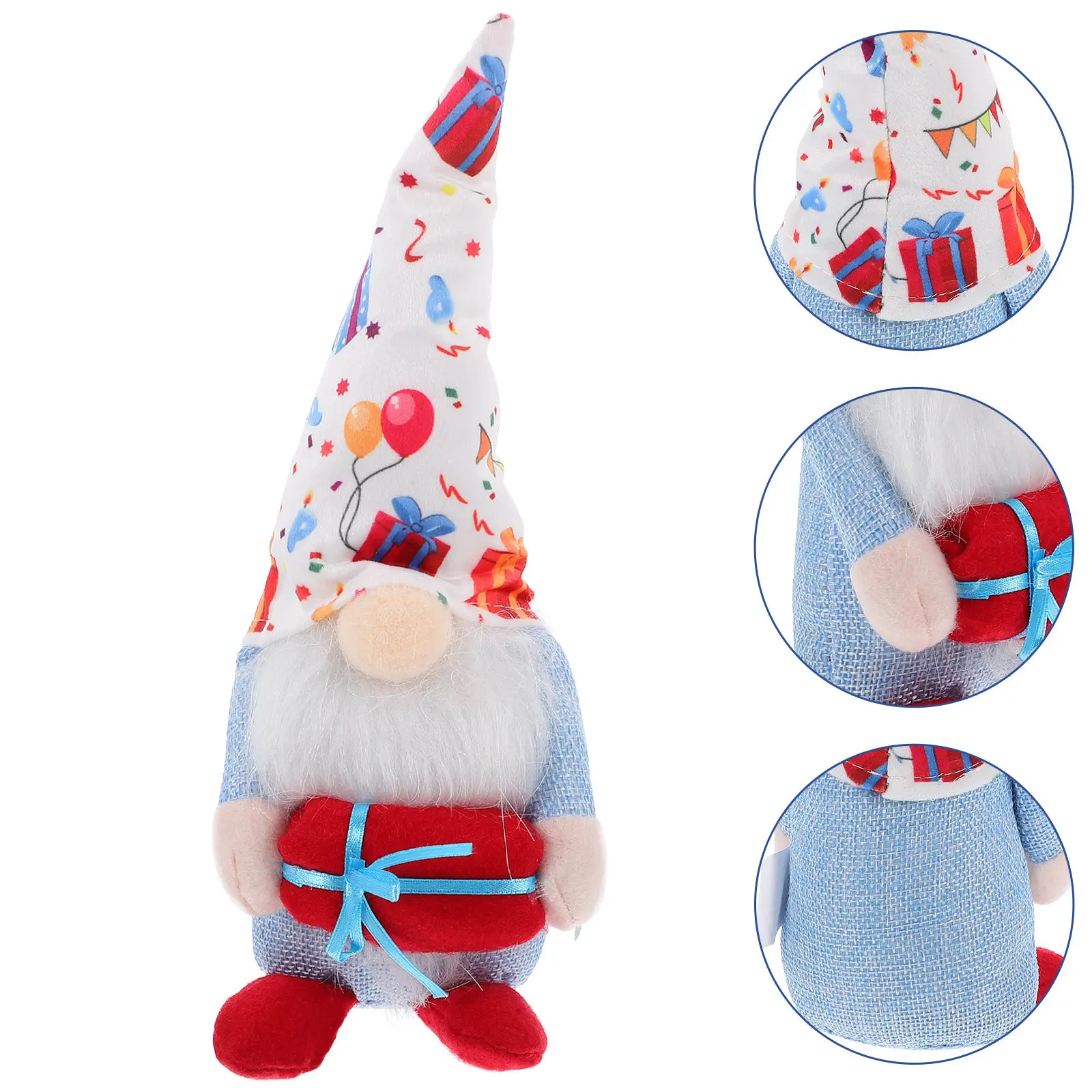 

Birthday Gnome Rudolph Cute Party Decoration Adornment Window Display Gift Charming Colorful Captivating Gnome Ornament