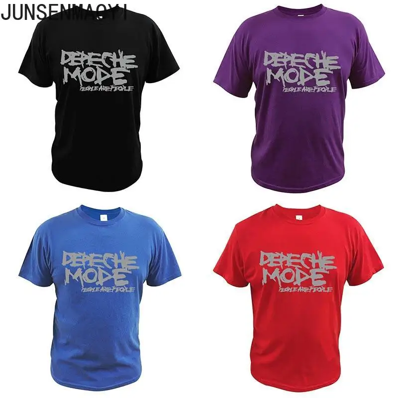 Depeche-Mode People Are People T-Shirt English Electronic Music Band Tee Casual Summer Cotton Top Clothes Plus Size Tees XS-3XL