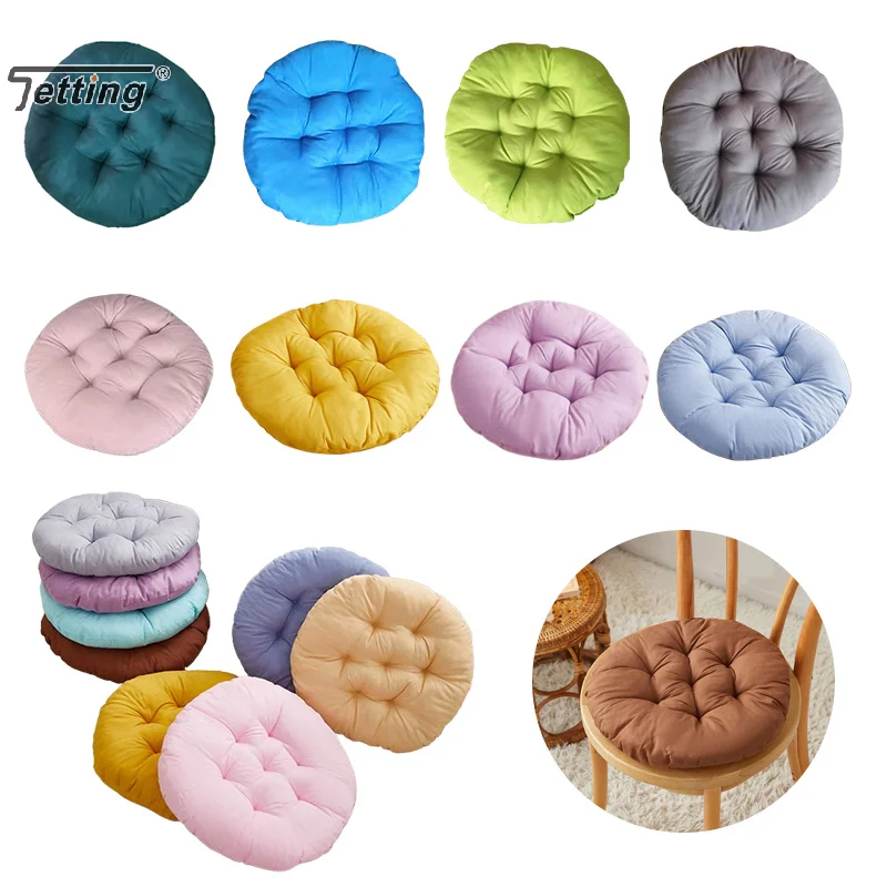 Office Chair Cushion Color Round Cushions Winter Warmth Chair Cushion Household Dining Sofa Seat Pad Student Stool Butt Cushion