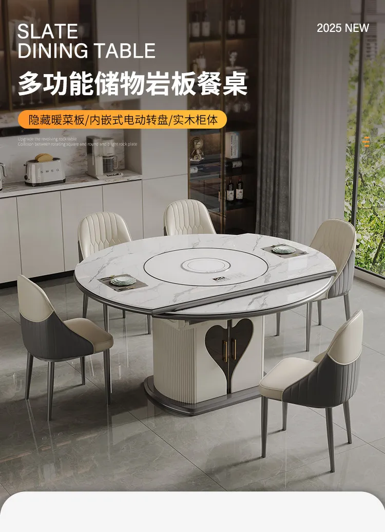 Chairs Dining Table Writing Designer Round Coffee Dining Table Kitchen Restaurant Modern Luxury Mesas De Jantar Salon Furniture