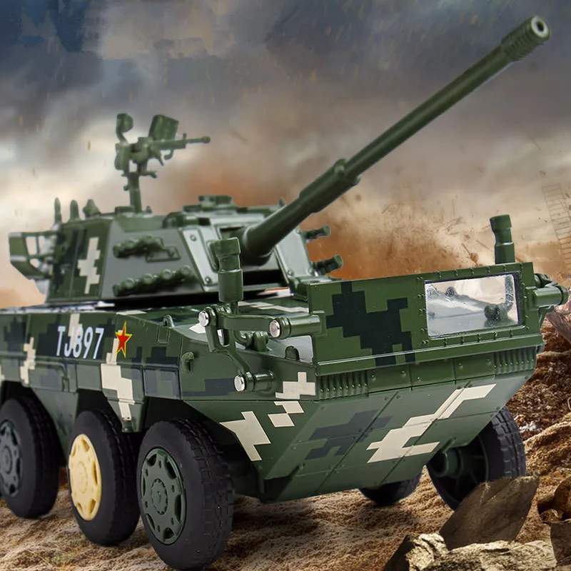 1: 32 alloy wheeled tank model,simulated military style model ornament,original packaging gift box,wholesale