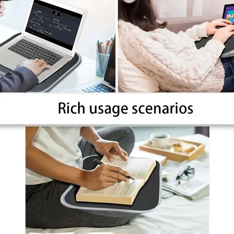 Laptop Lap Desk With Soft Pillow Cushion Laptops Portable Pad Computer Lapdesk Large Holding For Bed Desks For Work And Game