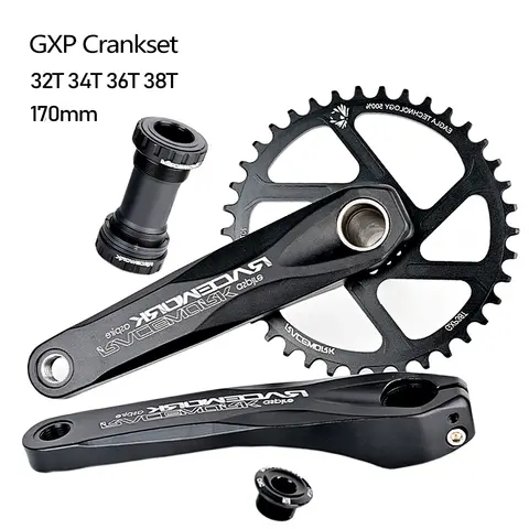 RACEWORK Bicycle Crankset Mountain Bike GXP Crank 170mm MTB 32T 34T 36T 38T Chainring Bottom Bracket for SRAM XX1 XO1 X1 GX XO