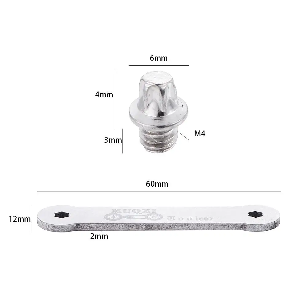 مع وجع أجزاء الدراجة دواسة الدراجة الدواسات أجزاء دواسة الدراجة البراغي مسامير الدراجة دبوس دواسة الانزلاق واقية ترصيع دراجة دواسة المسمار #6