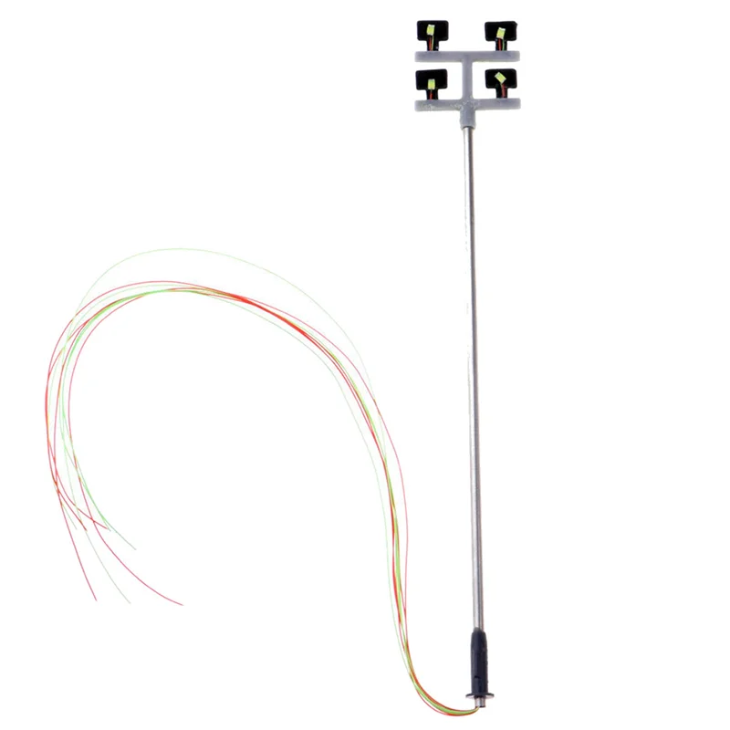 A04F-12 PCS HO Scale Model Lighting Tower,Tower Lights Model Lights Layout Lamppost For Train/Garden/Playground/Stadium
