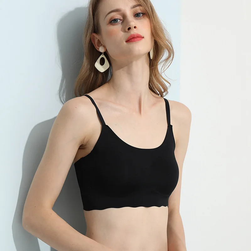 Silk lingerie vest style bra thin and seamless mulberry silk lingerie women's sexy underwire bra yoga