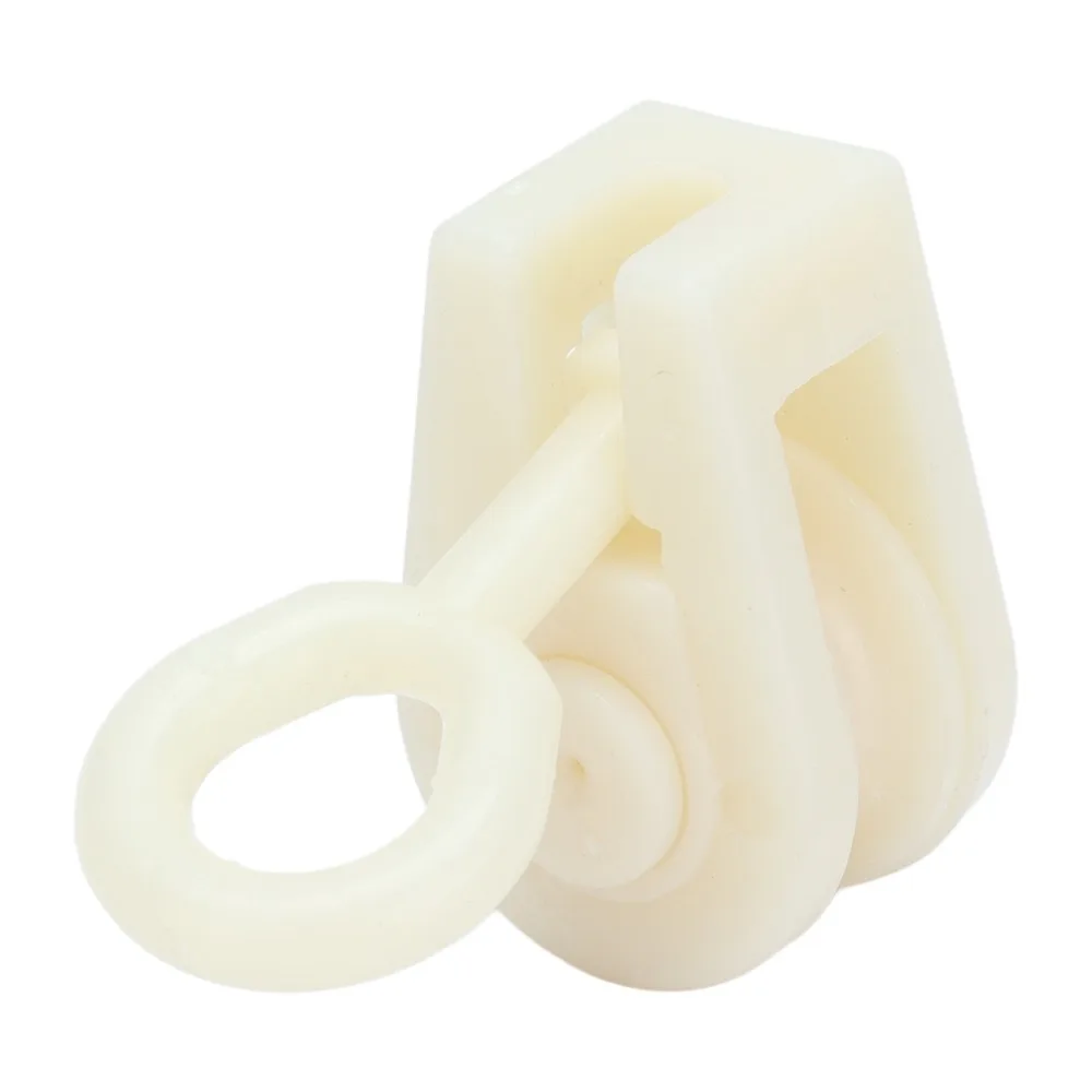 25pcs Plastic Fixed Pulley System Wear Resistant Enclosed Greenhouse Pulley Accessories High Temperature Resistant