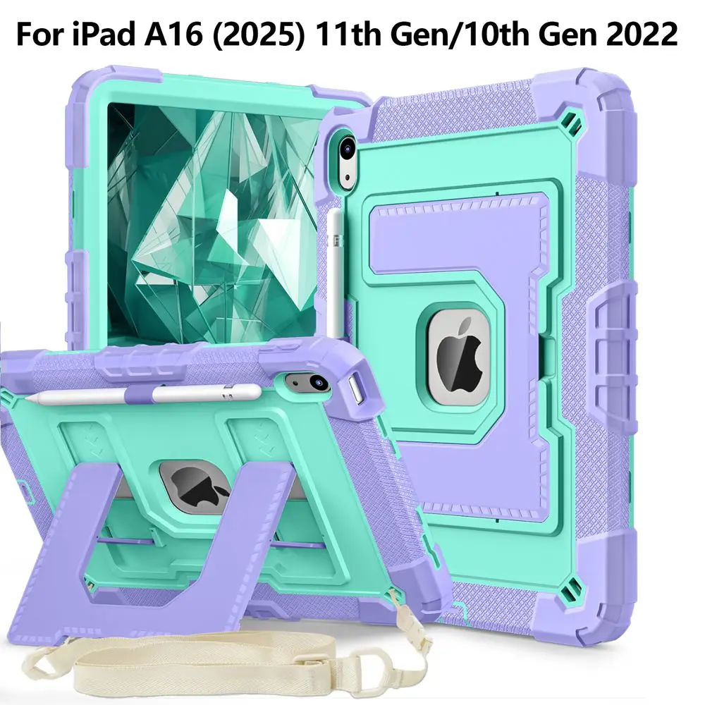 yZ[ziPad A16 2025 (11 C`)  11 P[X A2696 A2757 A2777 VR[ + PC LbY^ubgJo[ iPad  10  10.9 C` - yȂ