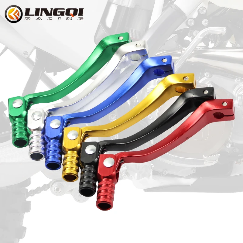 

LINGQI RACING модификация мотоцикла, аксессуары, рычаг переключения передач, рычаг переключения передач из алюминиевого сплава, рычаг переключения передач заднего хода для бездорожья