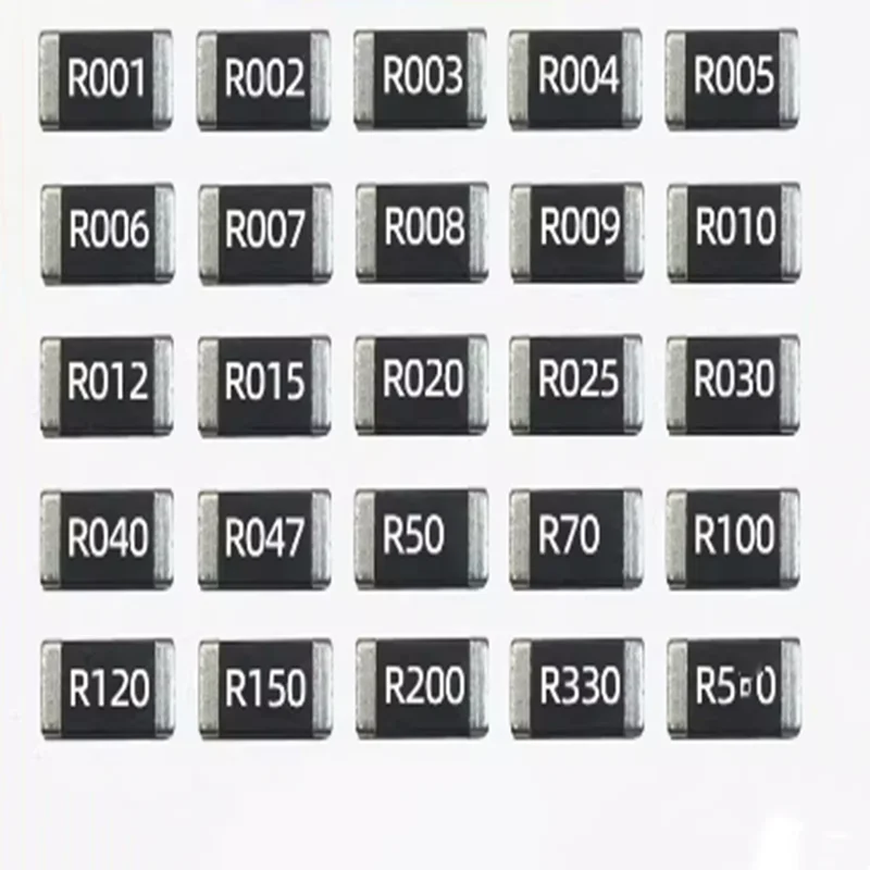 500PCS  Alloy Resistor Sampling 2512 0.001 0.002 0.005  0.01 0.04 0.05 Ohm R001 R006 R009 R010 R030 R040 R060 R100 R200 R300 2W