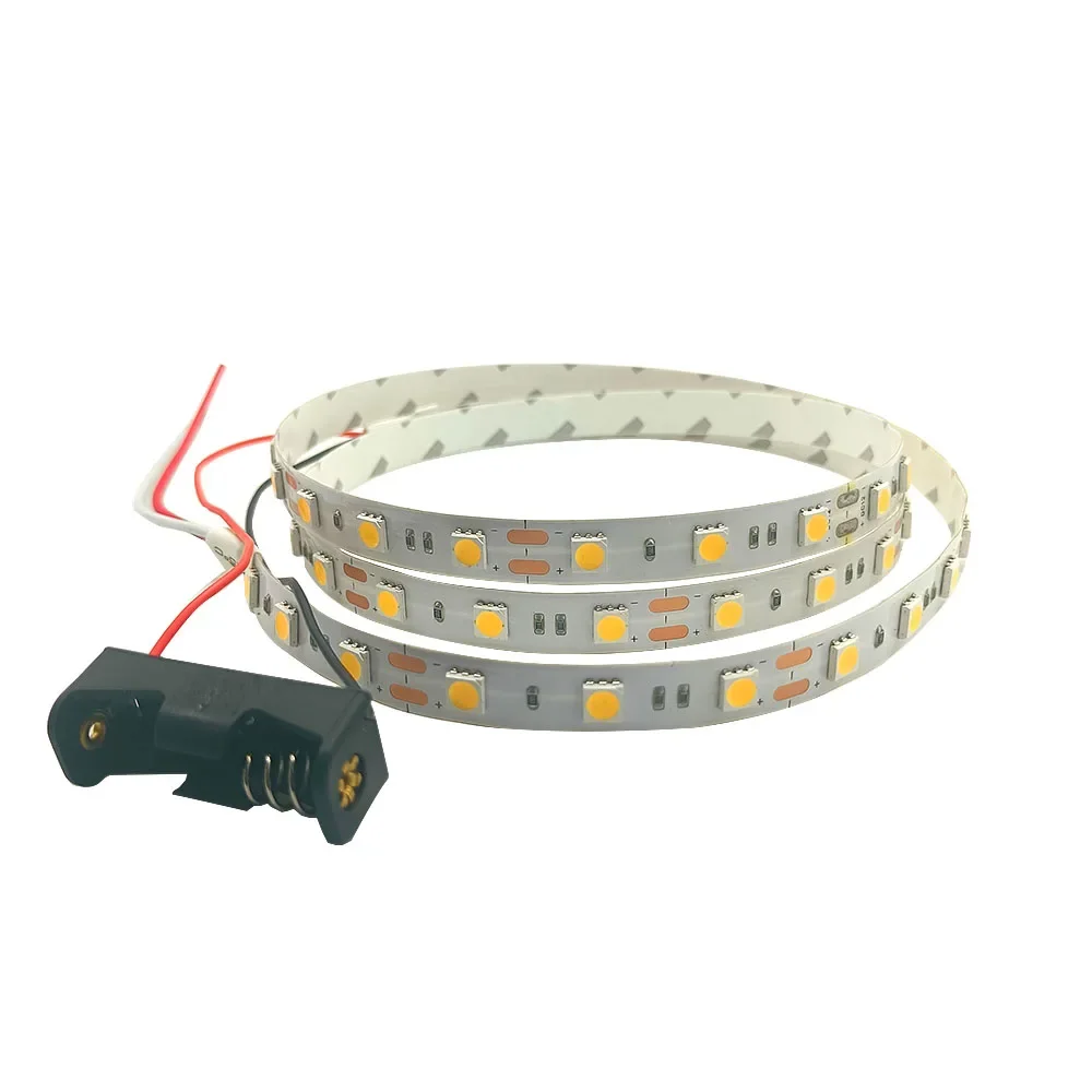 Listwa oświetleniowa LED 0.5-5M DC 12V 5050 czerwony zielony niebieski biały różowy nadaje się do taśma oświetleniowa opakowanie na baterie 23a-27a