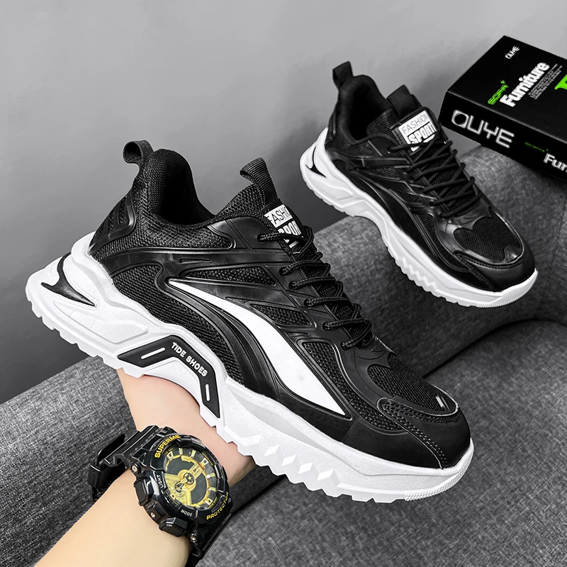 

Trendy Running Shoes Man Mesh Breathable Training Sport Shoes Men Athletic Sneakers Outdoor Non-slip Walking Sneakers for Men