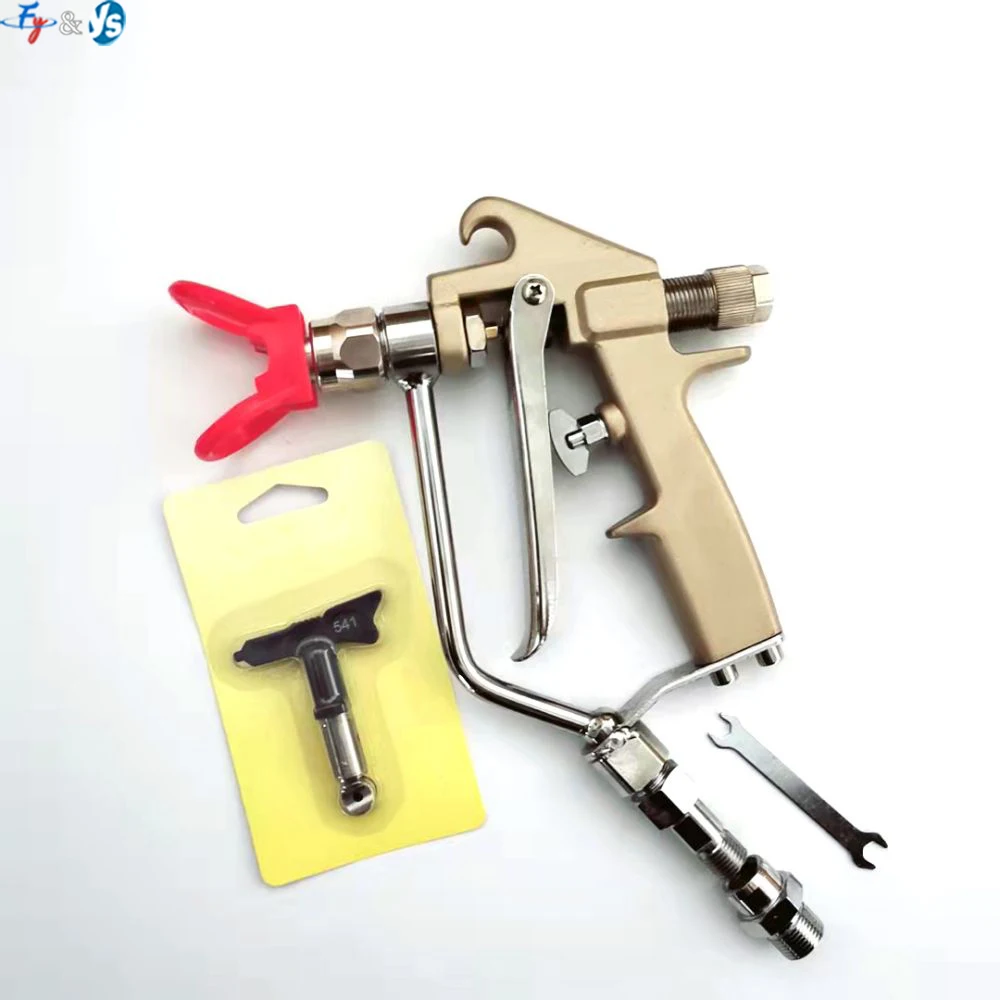 

Airless Paint Spray Gun With 517 Nozzle and Guard Gun Filters for High Pressure Sprayer Machine 3600Psi Vertical Spray Gun