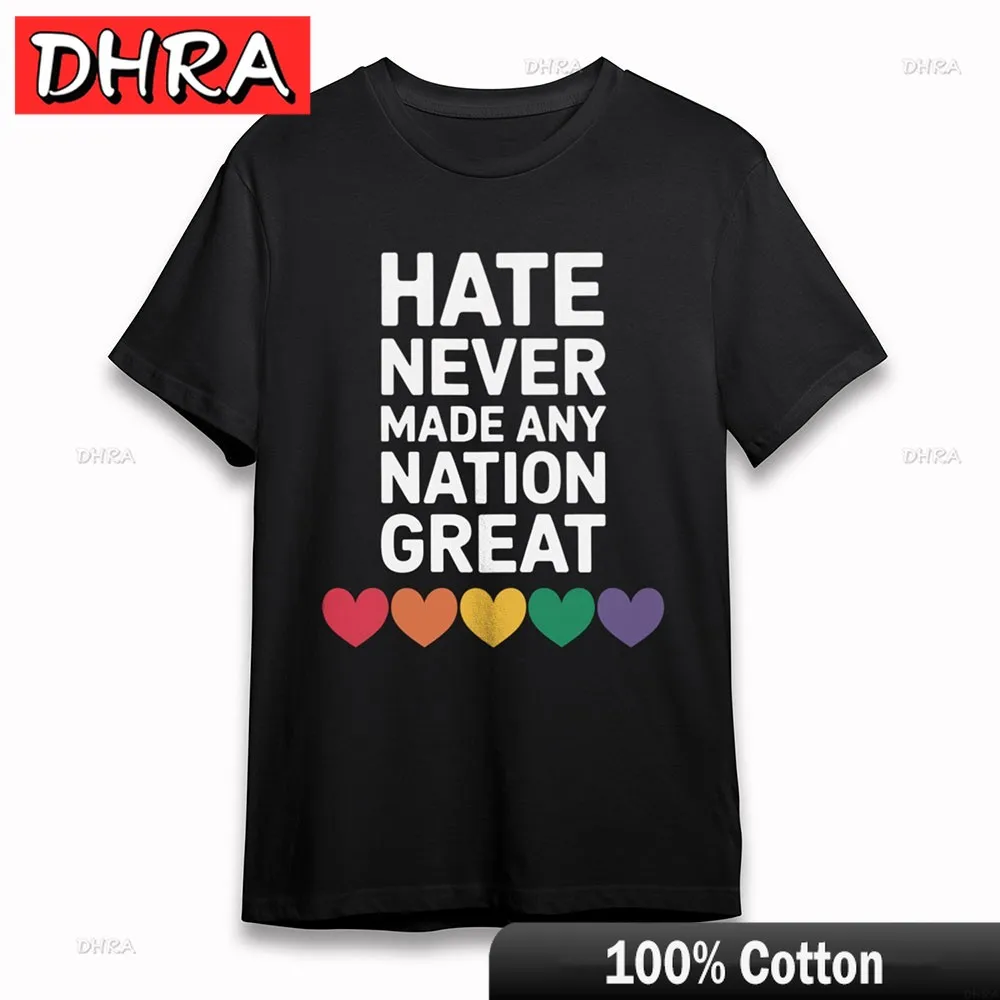 المرأة موضة لينة تي شيرت مكافحة الكراهية رسالة تي شيرت قصير كبير الحجم القطن الأسود قمصان بلايز ل تيشيرت صيفي Camisetas Hombre