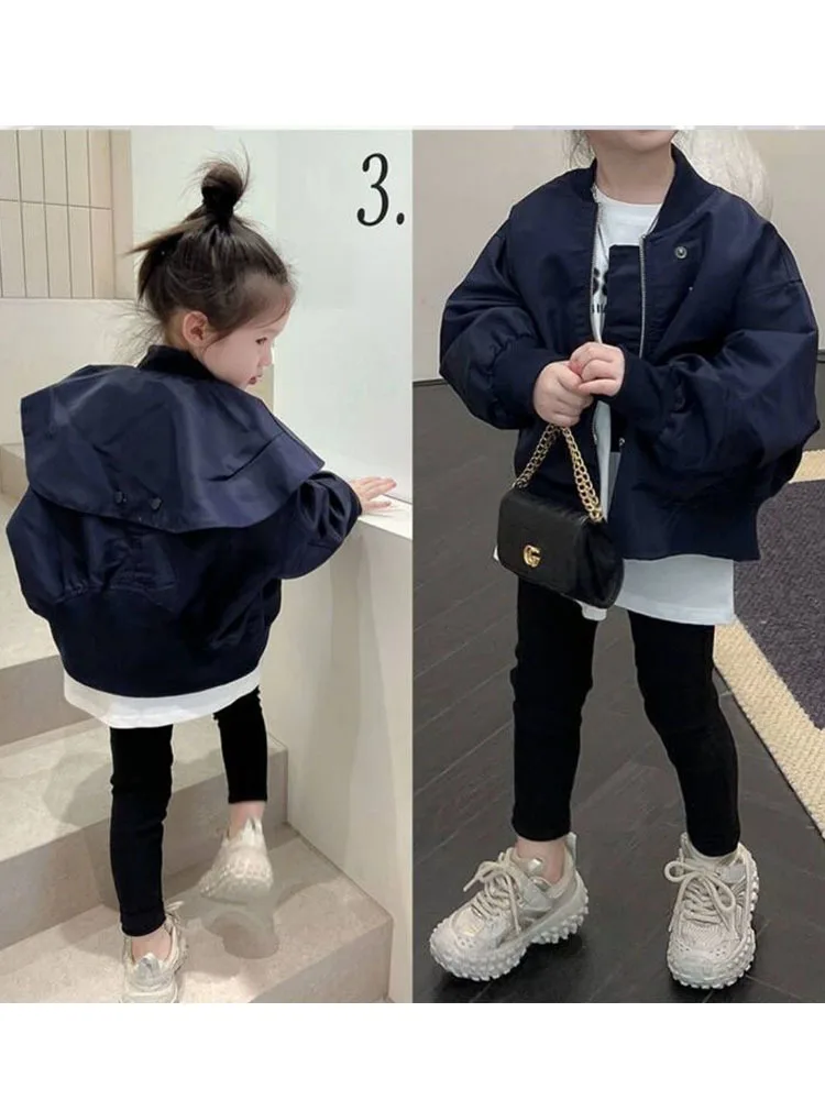 

Girls' Autumn Coat Children's Jackets Spring And Autumn Children Top Children's Clothing Girls Clothes 2 To 8 Years Outerwear