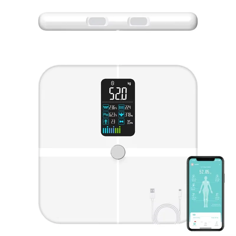 Medical Use Personal Scale Smart Digital Scale 8 Electrodes Bioimpedance Fat Body Smart Scale with App