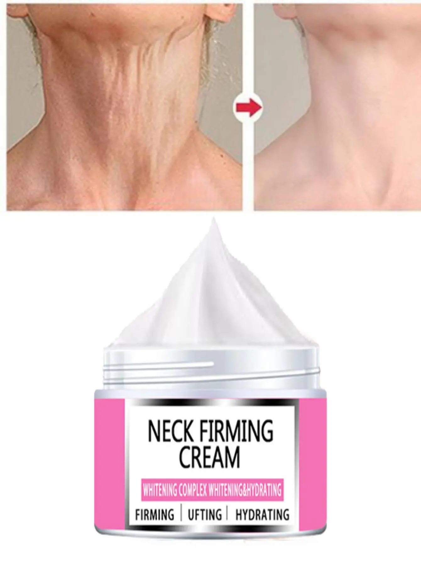 anti-aging moisturizer for neck and décolleté, double chin reducer, skin tightening cream crema aclaradora de piel