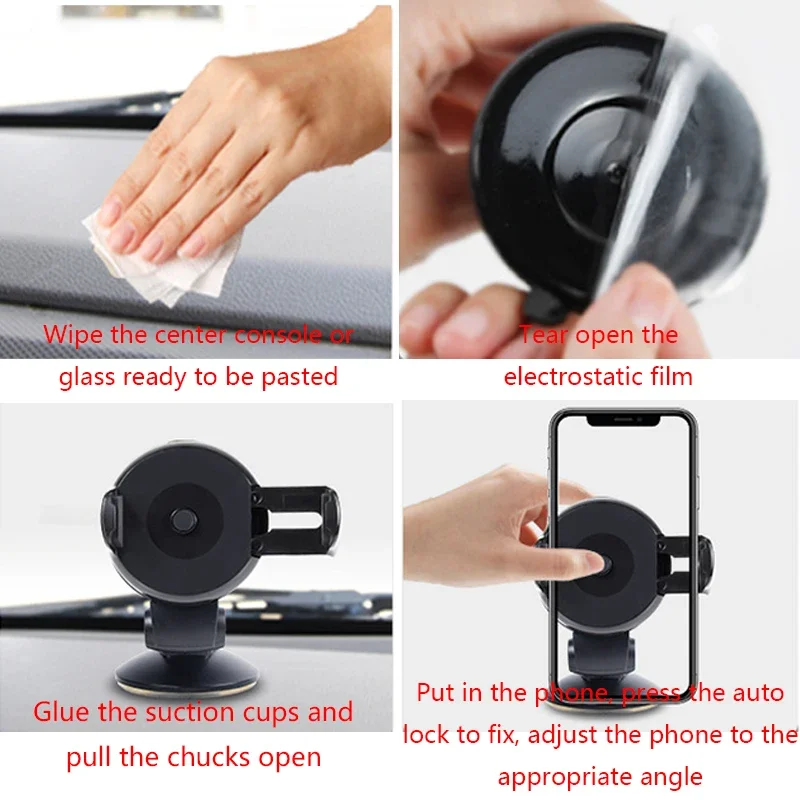 Universal Mobile Car Phone Holder for Phone In Car Holder Windshield Cell Stand Support Smartphone Voiture Mobile Phone Holder