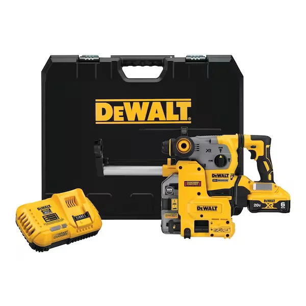 20V MAX XR Rotary Hammer Kit + Dust Extractor, Cordless, 1-1/8in., SDS