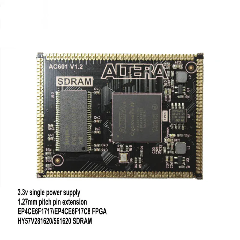 EP4CE6/EP4CE10 FPGA Core Board SDRAM Stamp Hole