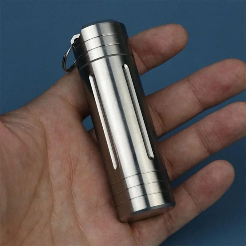 Travel Outdoor Medicine Storage Container Waterproof Pill Box Portable Sealed Capsule Camping Firstaid Pendant Bottle Necklace