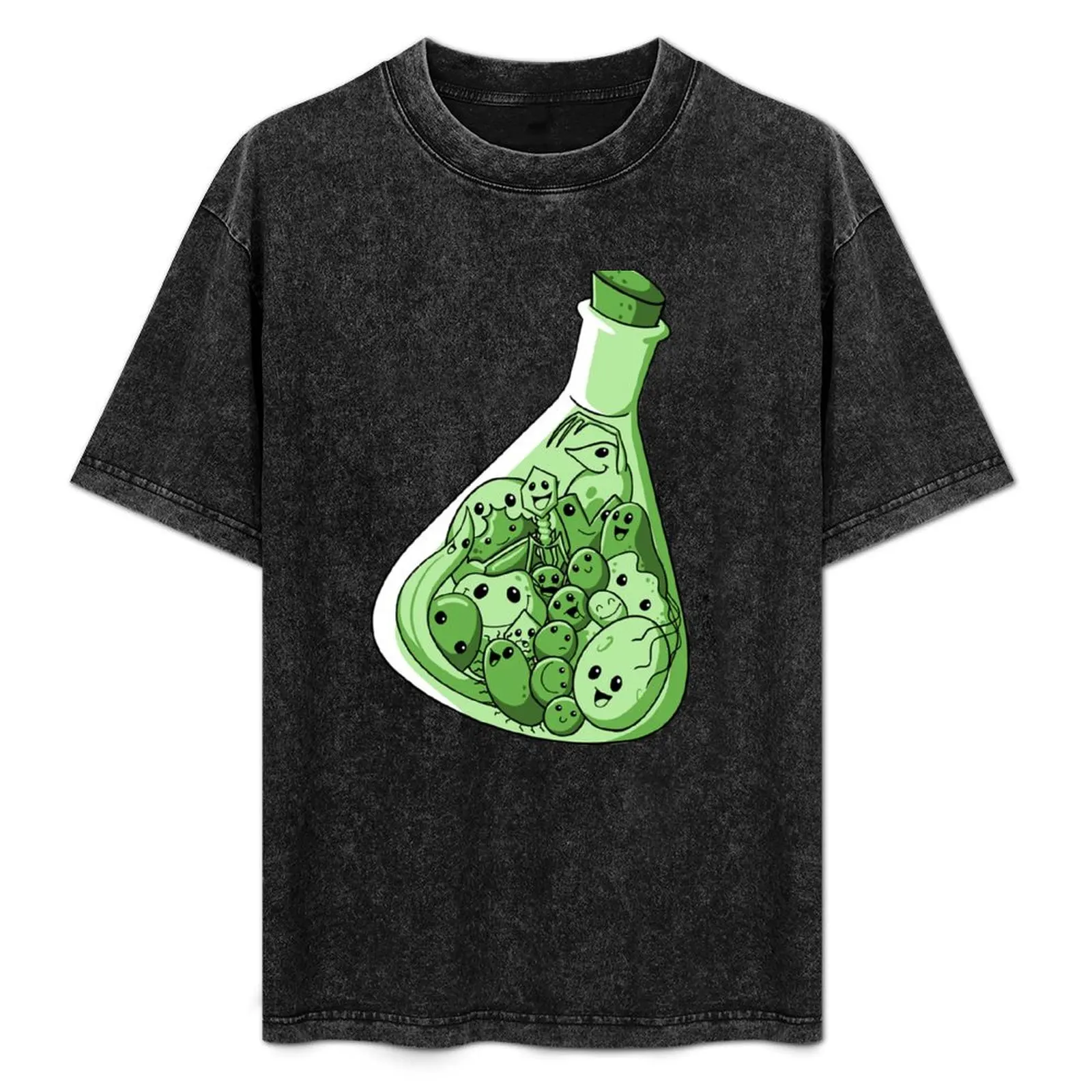 

Microbes in a flask T-Shirt Basic Regular Fit Casual T-Shirt