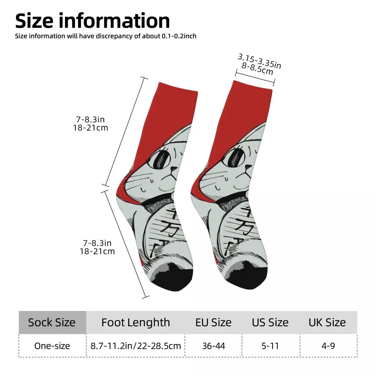 جميع المواسم طاقم جوارب أنيمي Dandadan القط الجوارب مضحك الجوارب الطويلة اكسسوارات للرجال النساء الهدايا