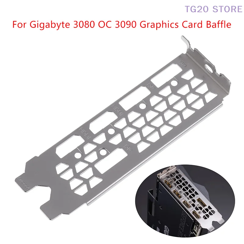 1Pcs For Gigabyte 3080 OC 3090 Blocking Plate Graphics Card Baffle Bezel IO I/O Shield BackPlate Baffle