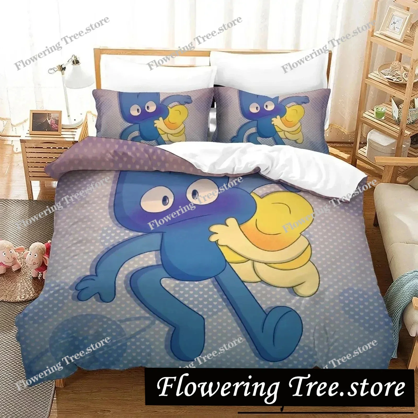 

3D Print Cartoon Jacknjellify Bedding Set Boys Girls Twin Queen King Size Duvet Cover Pillowcase Bed boys Adult