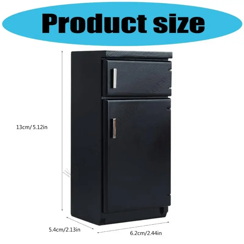 XXFE-refrigerador cocina en miniatura, pieza decoración madera para entusiastas casas muñecas y fabricantes