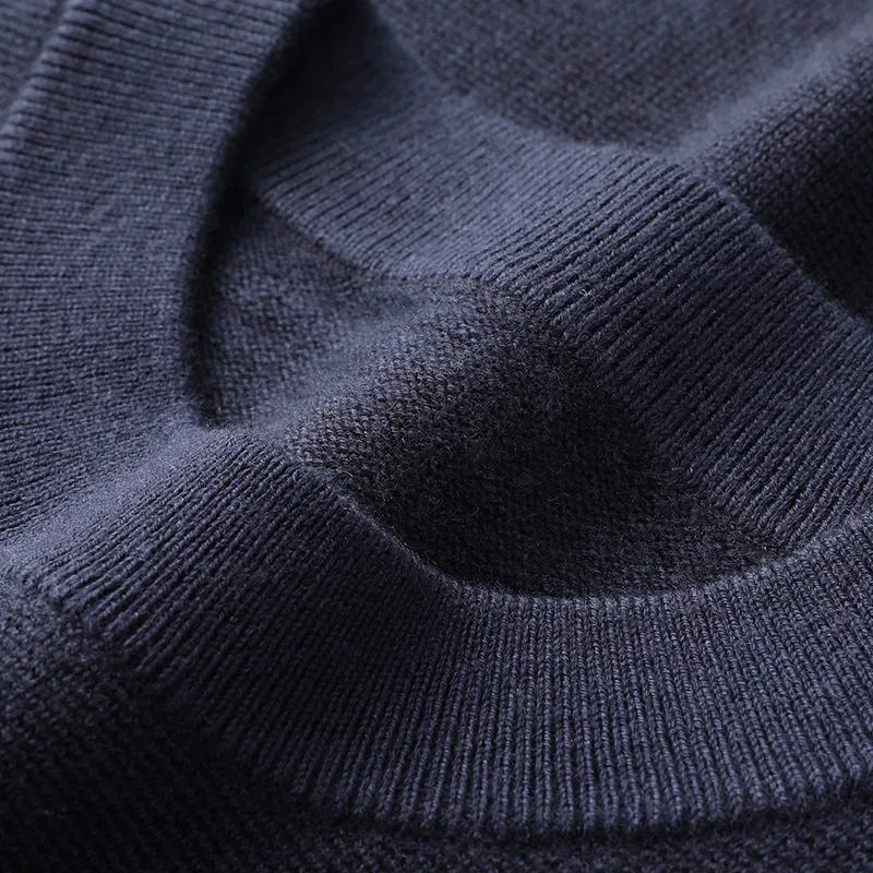 Men's Warm Sweater Long Sleeve Mock Neck Sweater Autumn and Winter Sweaters Male Design Irregular Patterns Pullovers