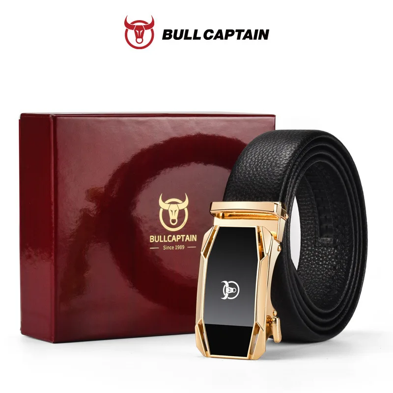 

Men's leather belt, automatic buckle, cowhide belt, birthday gift for boyfriend, husband and father, practical