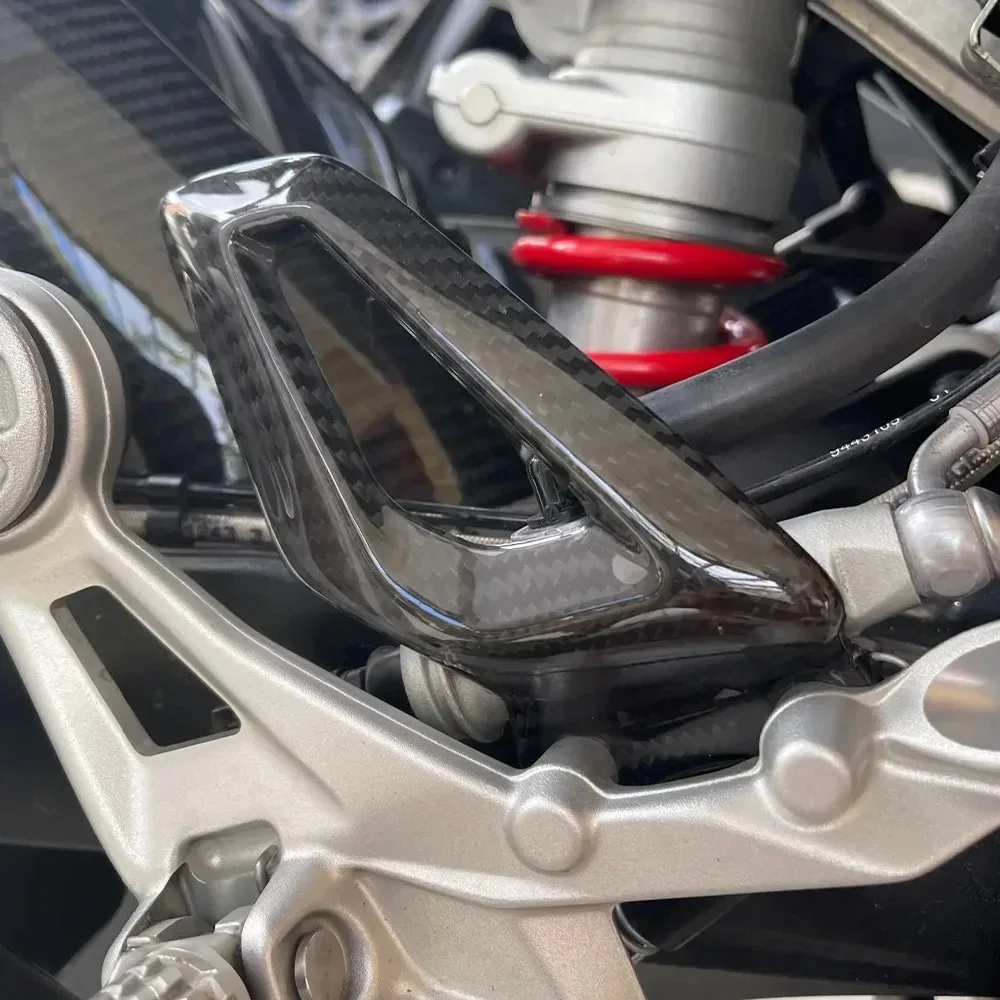 For BMW S1000 RR M1000RR 2019 2020 2021 2022 2023 2024 S1000RR Carbon Fiber Motorcycle Accessories Heel Plates Guards Footrests