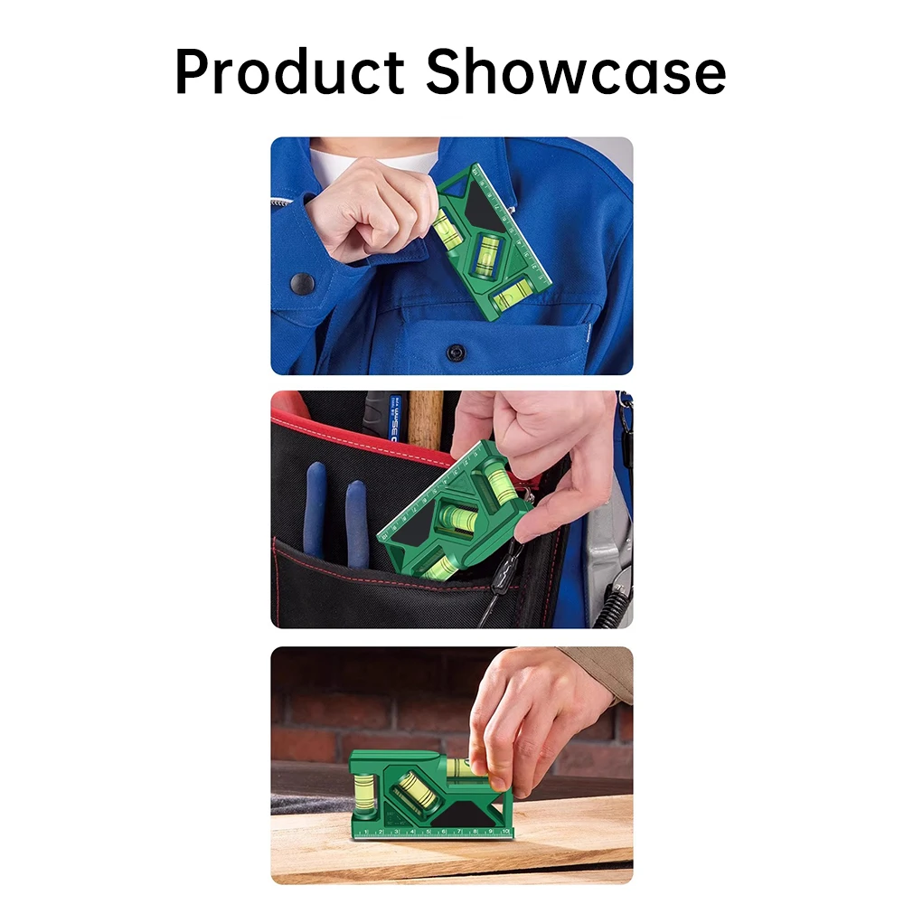 Gauge High-precision Horizontal Vertical Measure Metric Ruler Protractor Home Portable Magnetic Pocket Level Gauge Mini Level