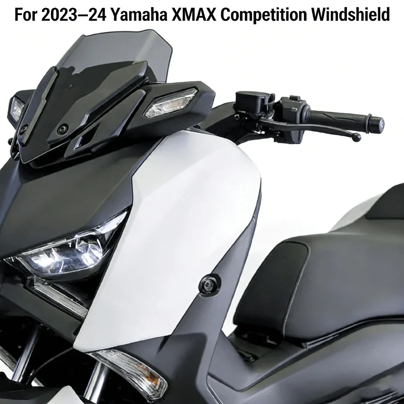 

For 2023 2024 Yamaha XMAX Competition Style Windshield Airflo Deflector Front Screen Modification Low Windshield Accessories